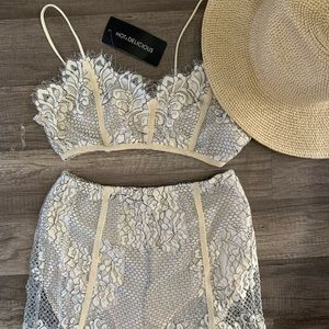 2 piece lace set